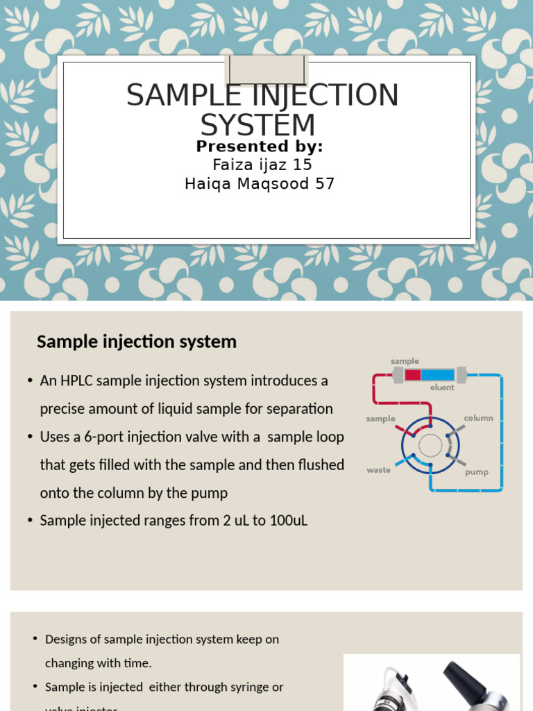 HPLC Sample Injection System Overview | PDF