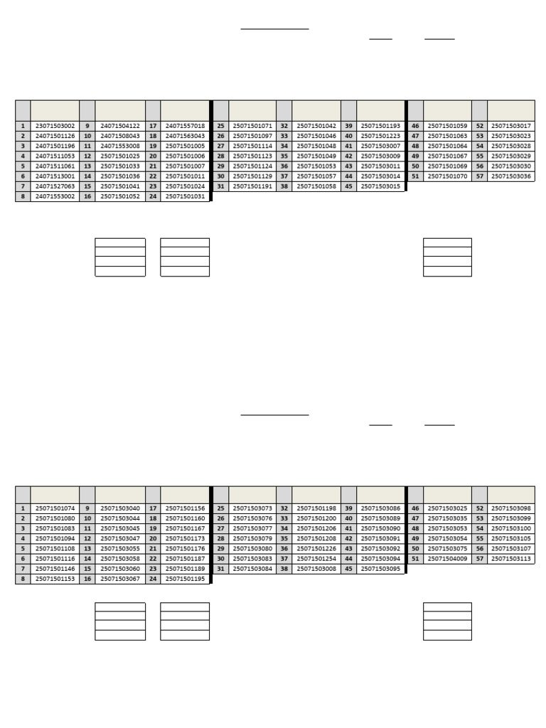 2025 Evening Session Seating Plan | PDF | Mathematics | Science