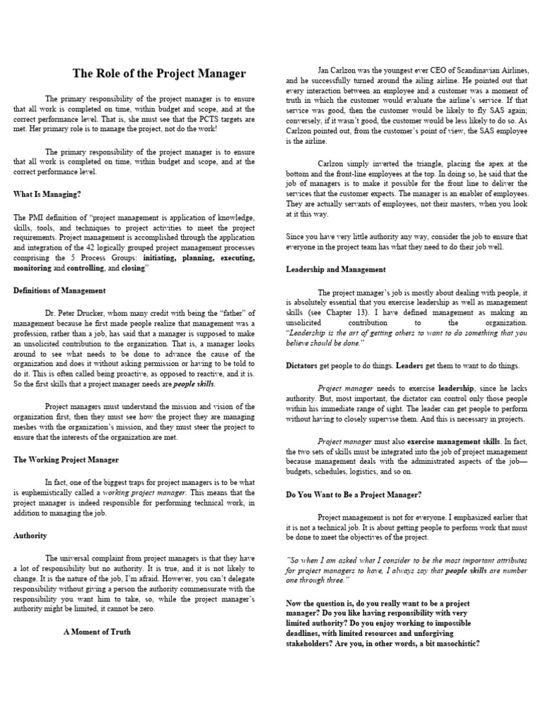 For Handout | PDF | Project Management | Business