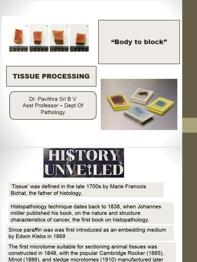 Tissue Processing Techniques in Histopathology | PDF | Fixation ...