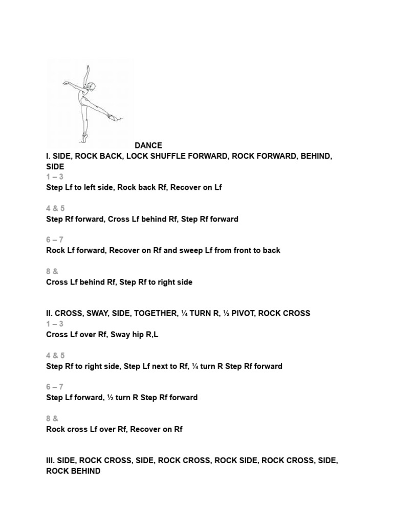 Dance Steps and Choreography Guide | PDF