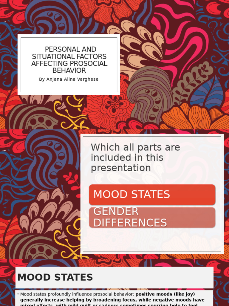 Factors Influencing Prosocial Behavior | PDF | Empathy | Mental Health