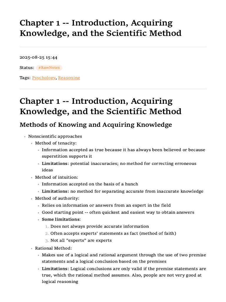Understanding the Scientific Method | PDF | Scientific Method | Knowledge