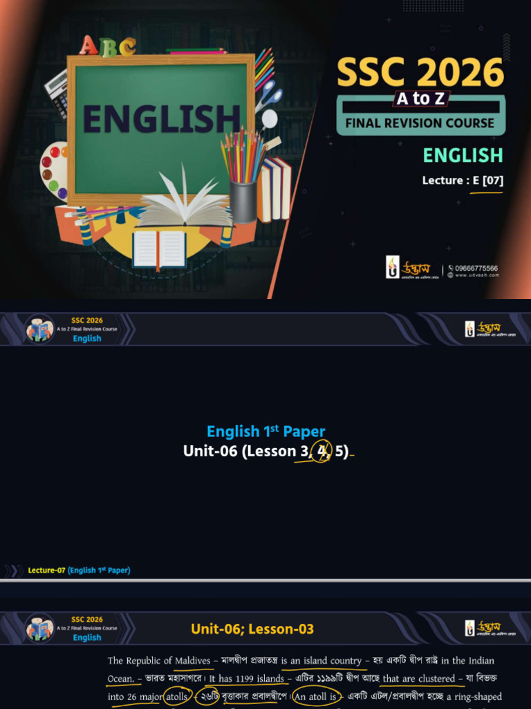 Tag FRC Udvash Class Slide | PDF