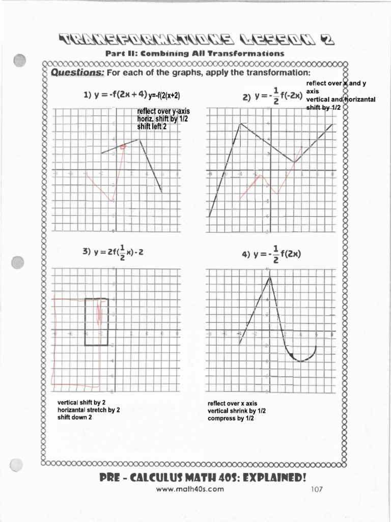 Combining All Transformations | PDF