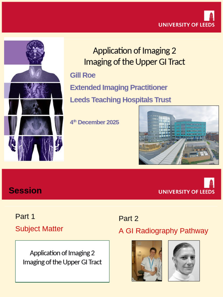 Upper GI Imaging Techniques Overview | PDF | Medical Imaging ...