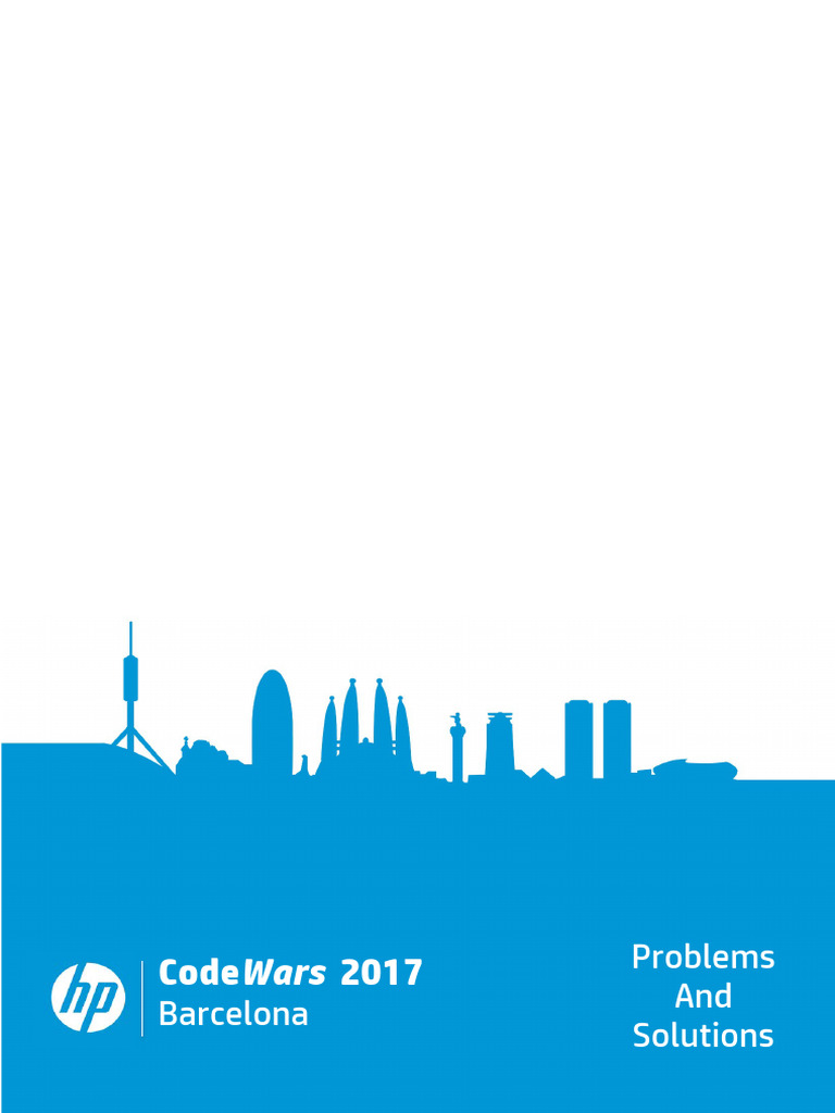 CodeWars 2017 Problem Solutions | PDF | Computer Programming | Computing