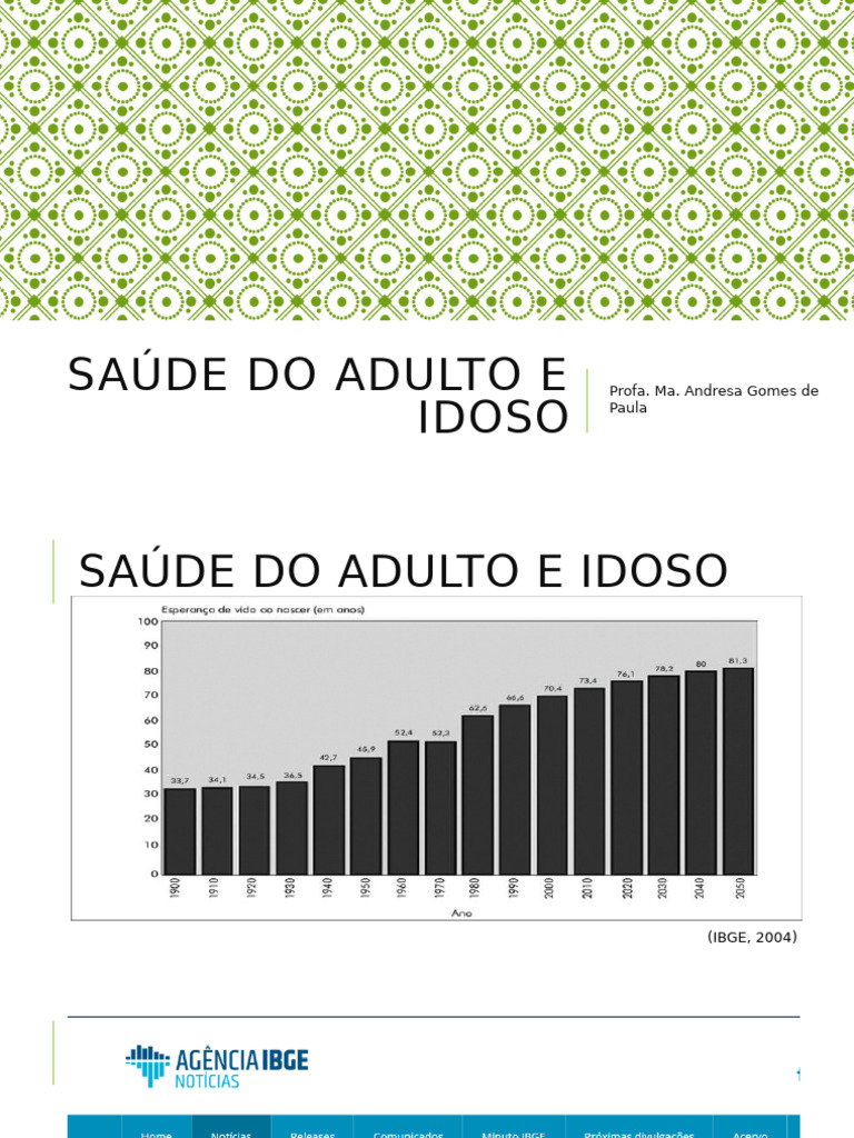 Saúde e Vulnerabilidades na Idade Avançada | PDF | Envelhecimento | Som