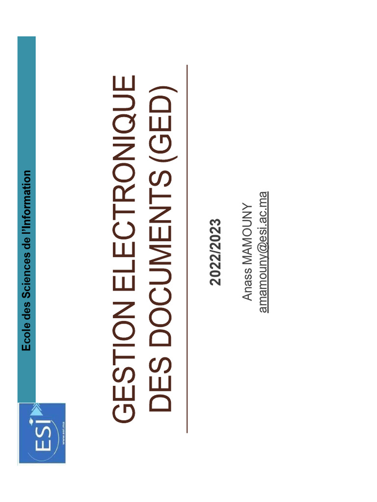 Gestion Électronique des Documents (GED) | PDF | Codage des caractères ...
