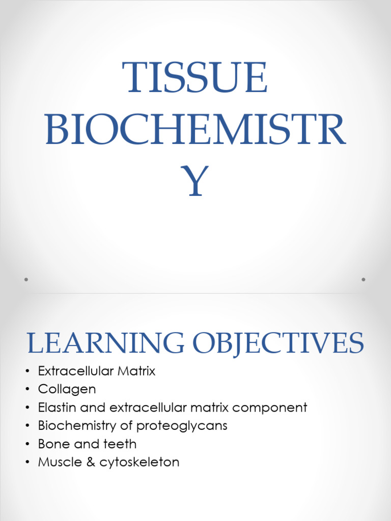Understanding Tissue Biochemistry | PDF | Bone | Extracellular Matrix