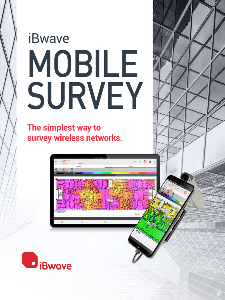 IBwave Mobile Survey Datasheet | PDF | Computing | Wireless