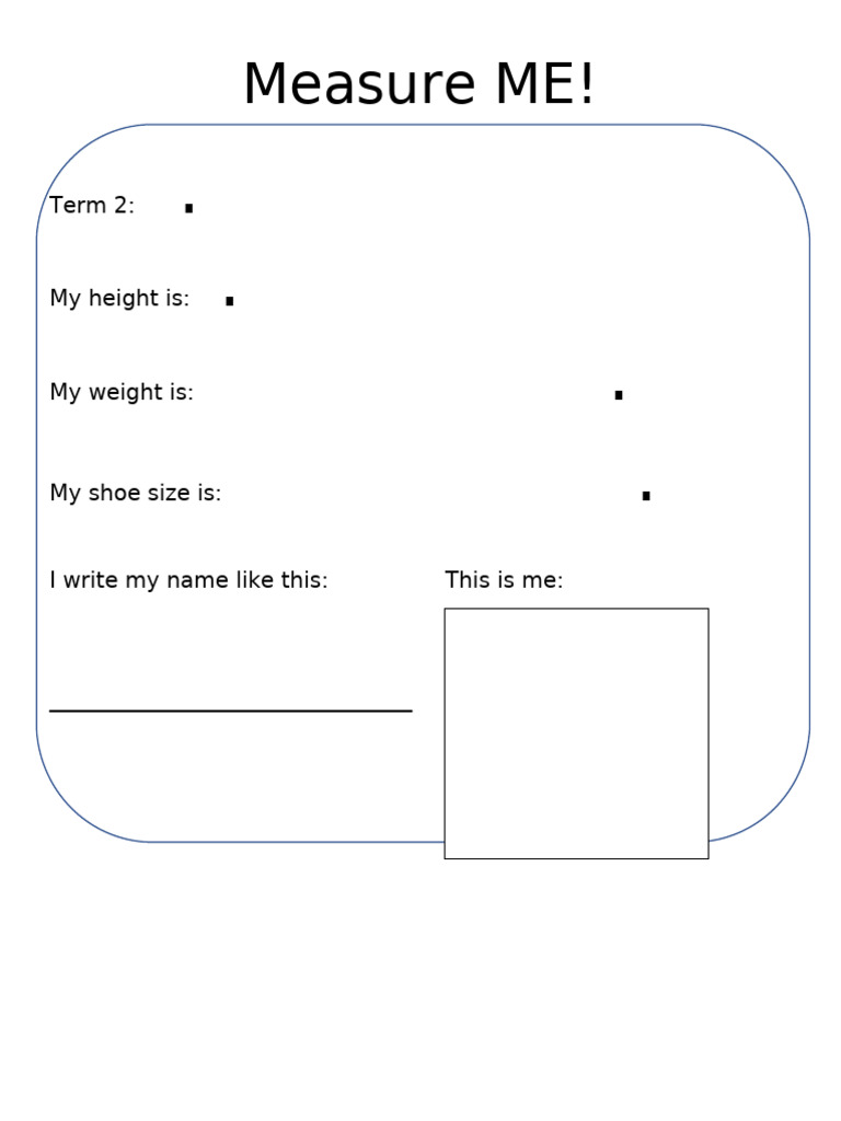 Personal Measurement Record Template | PDF