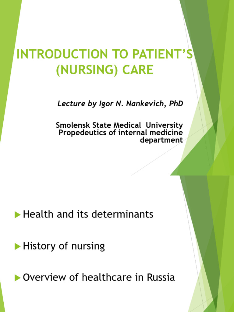 Overview of Nursing Care History | PDF | Nursing | Health Care
