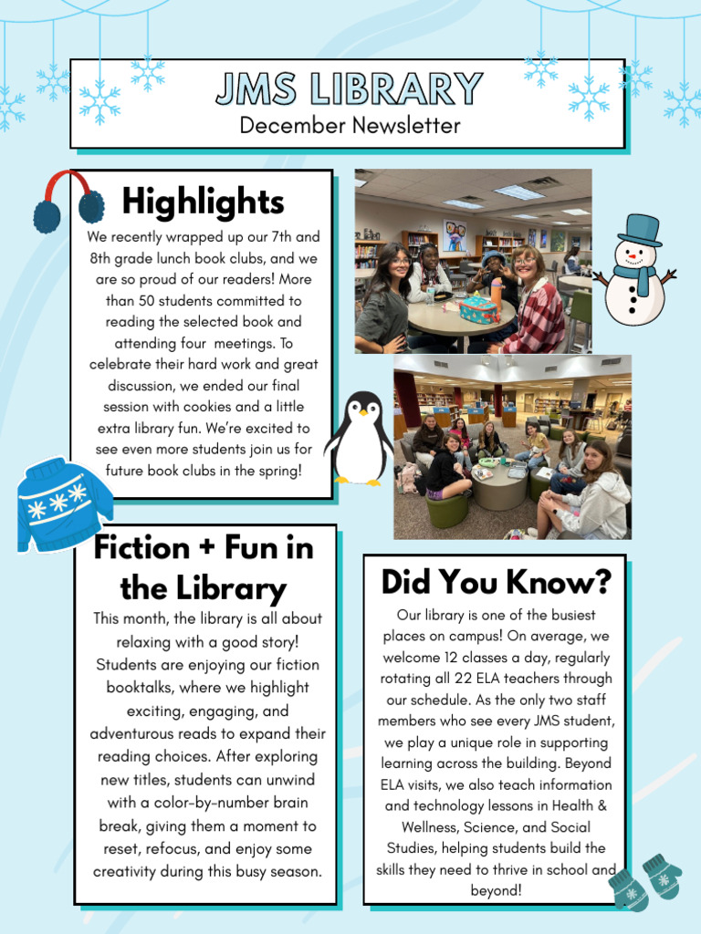 JMS Library December Highlights | PDF