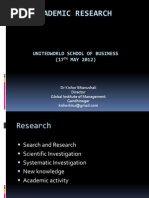 Academic Research UW