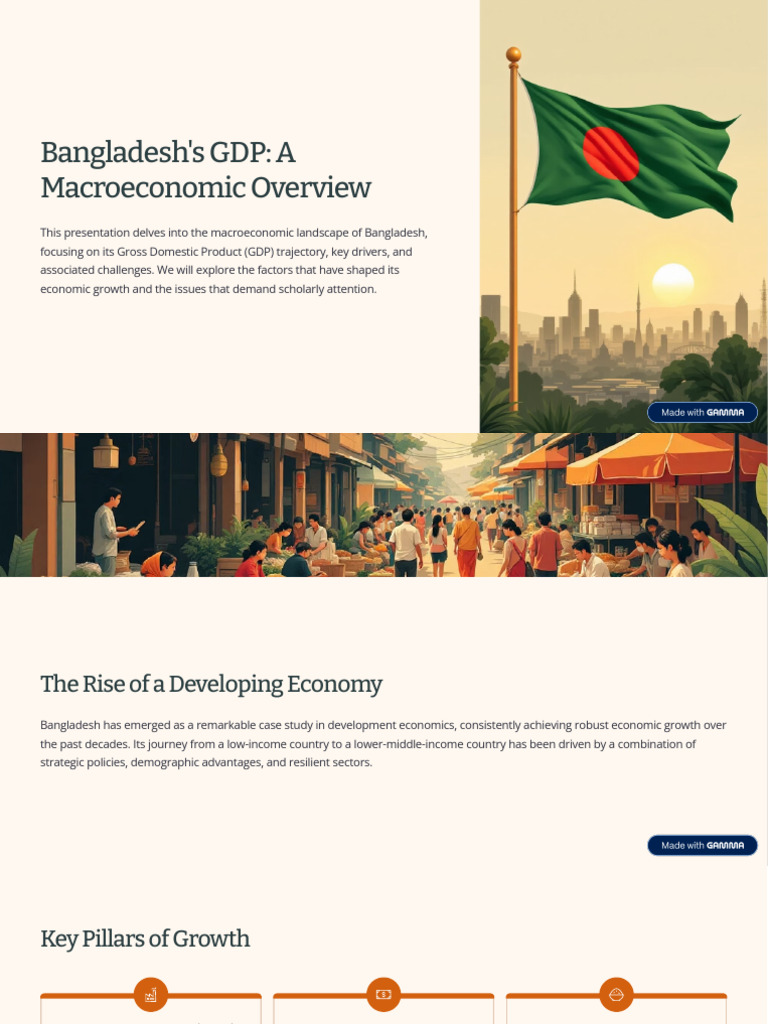Bangladeshs GDP a Macroeconomic Overview | PDF | Economic Growth ...
