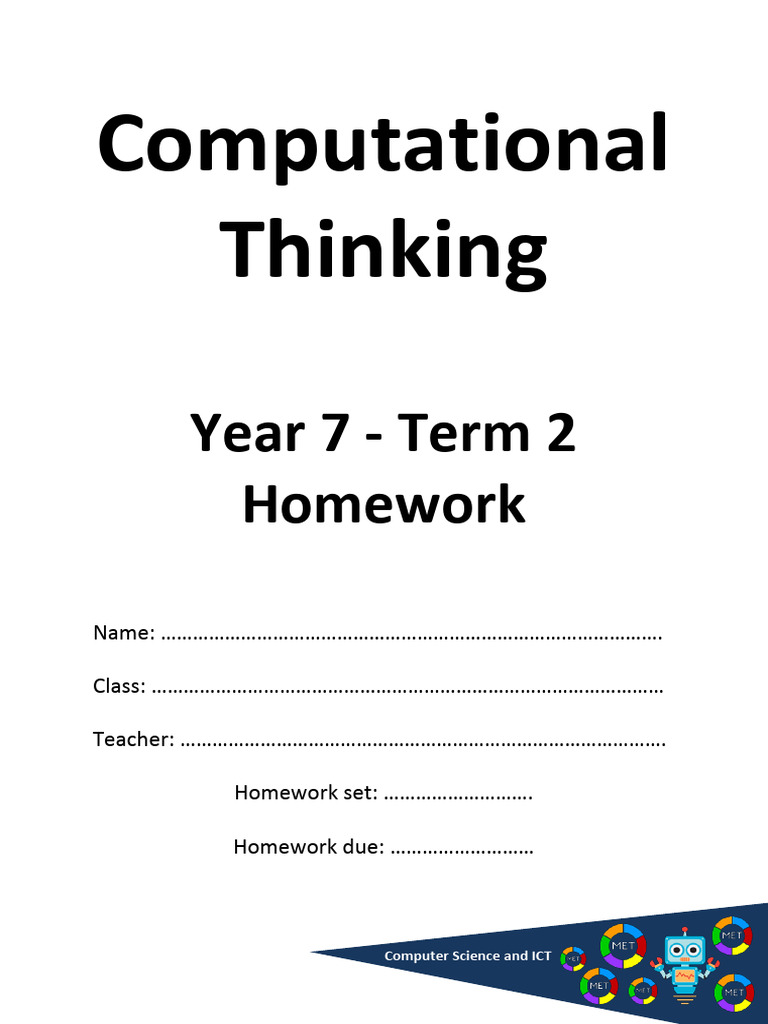 Year 7 ICT Homework: Problem Solving Tasks | PDF | Computer Science ...