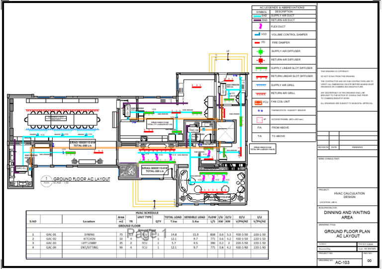HVAC Ground Floor AC Layout Plan | PDF | Home | Sustainable Building