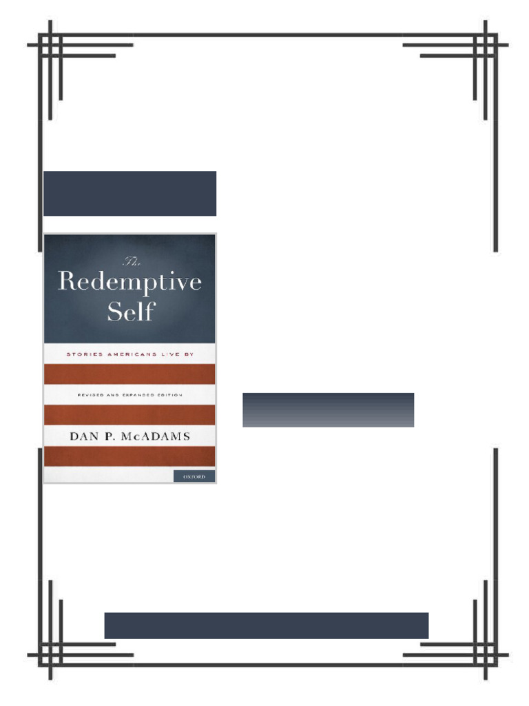 The redemptive self stories Americans live by Dan P. Mcadams eBook ...