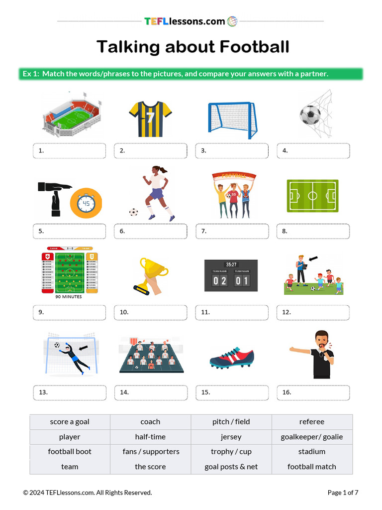Football Vocabulary and Match Dialogue | PDF | Association Football