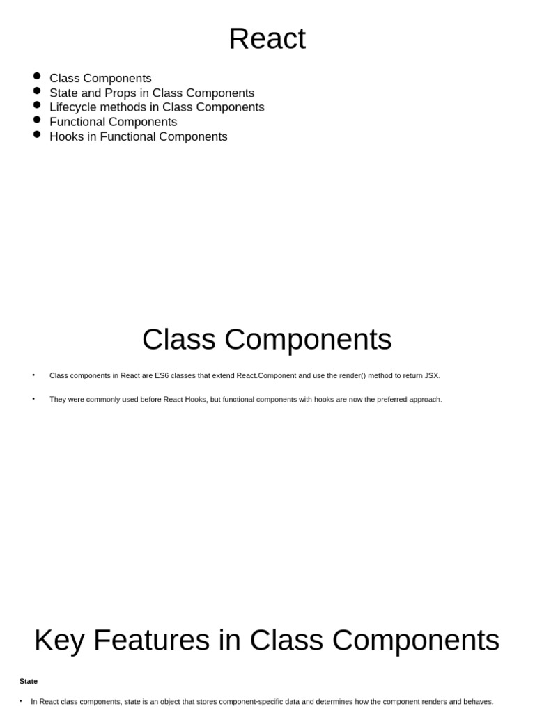 Lecture 10 - React Components, State, Props, Hooks | PDF | Software ...