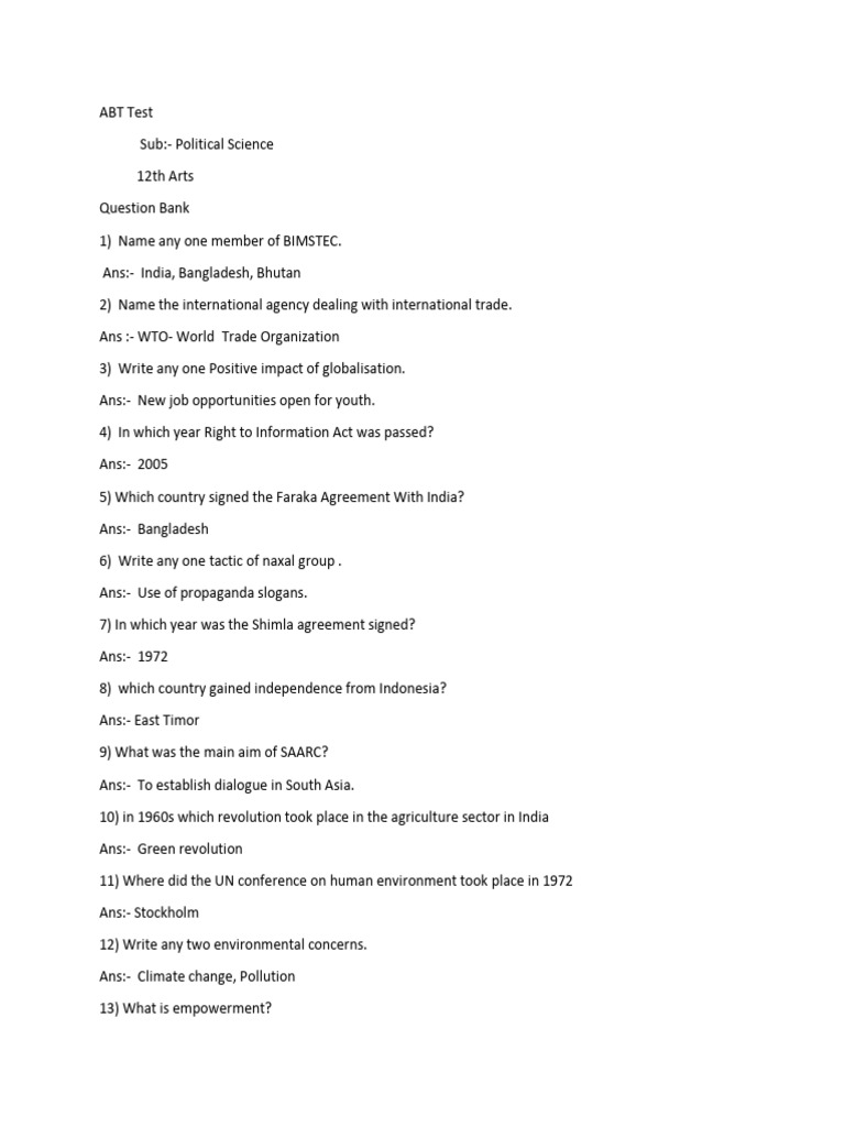 ABT Test | PDF