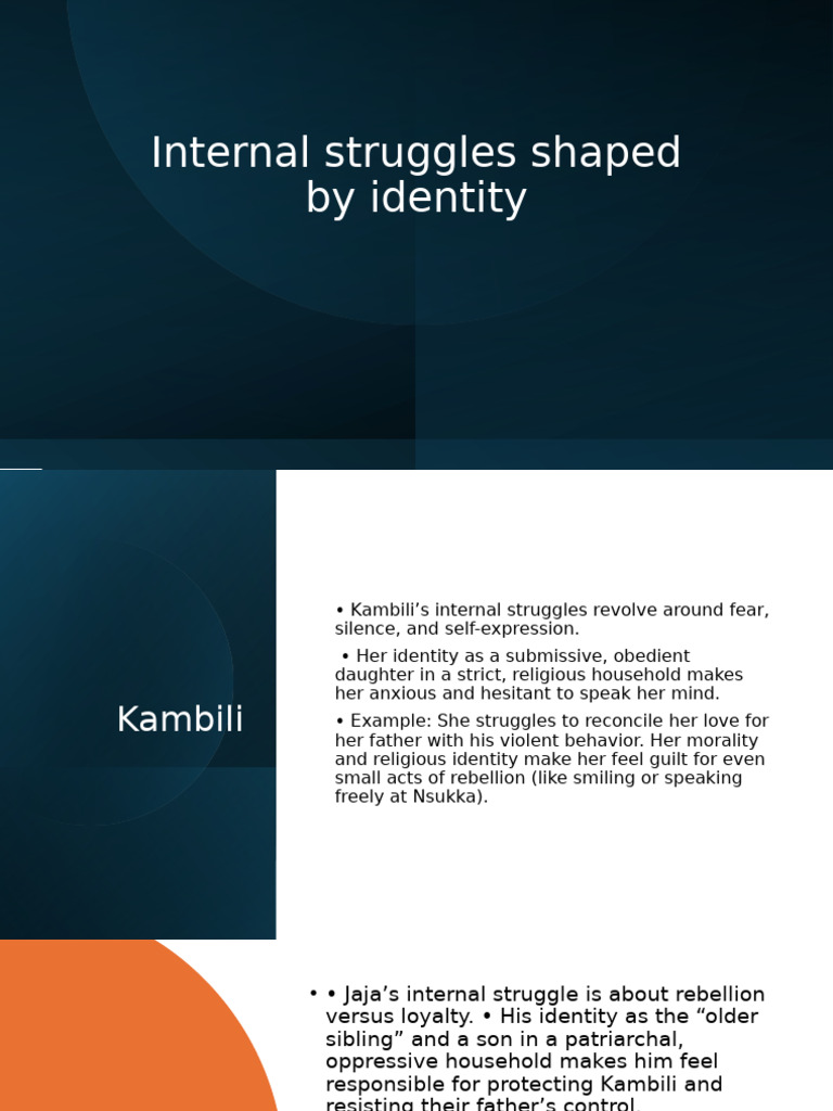Identity and Internal Struggles in Kambili | PDF