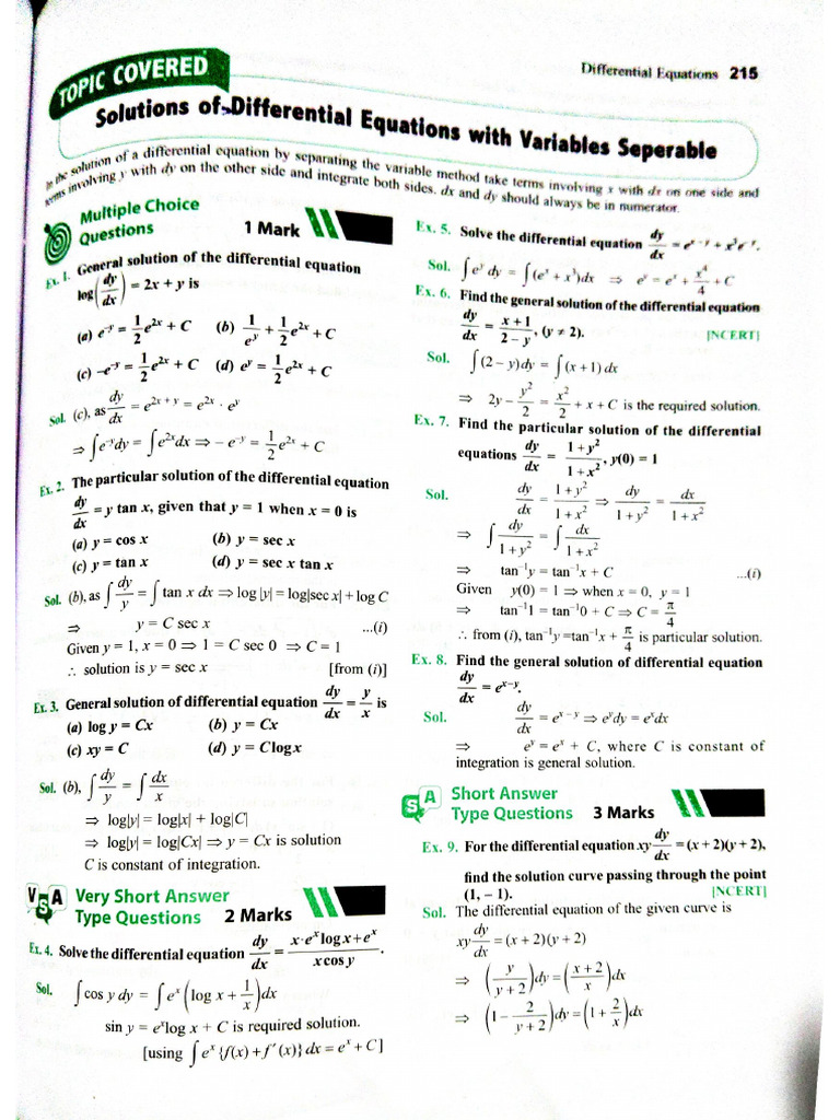 Differential Equation | PDF