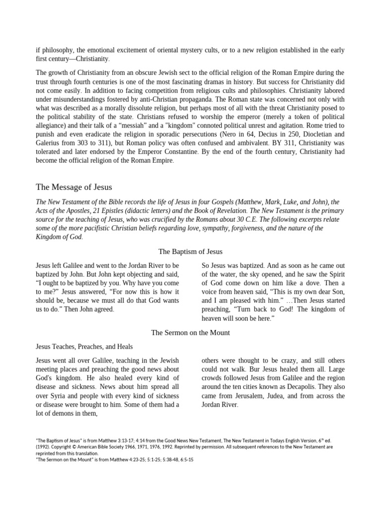 Growth of Early Christianity Explained | PDF | Jesus | Roman Empire