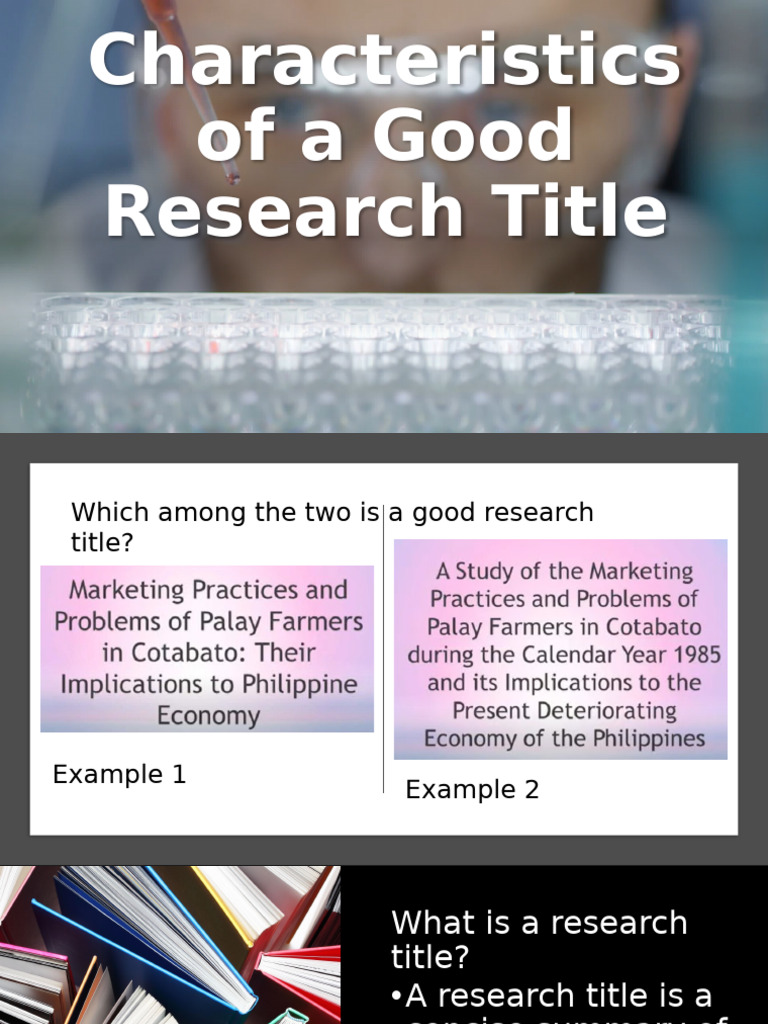 Tips for Crafting Effective Research Titles | PDF | Communication | Science