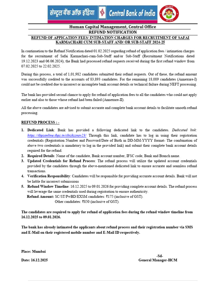 Notification soft copy | PDF