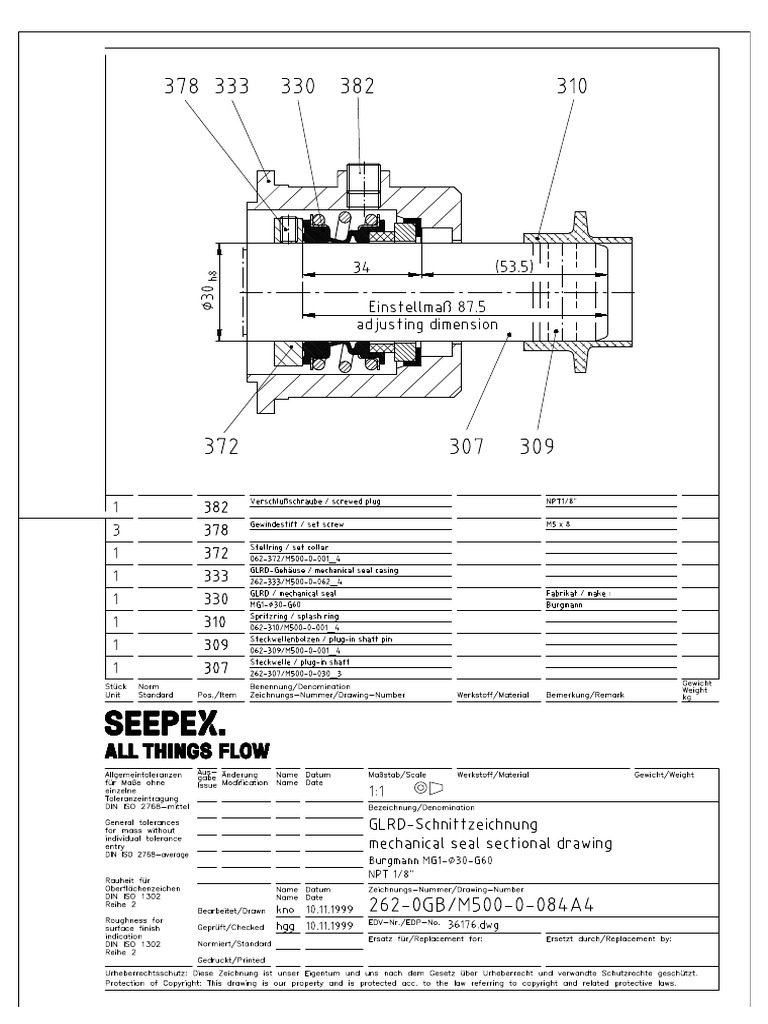 SEEPEX SecDrawSeal 364485 | PDF