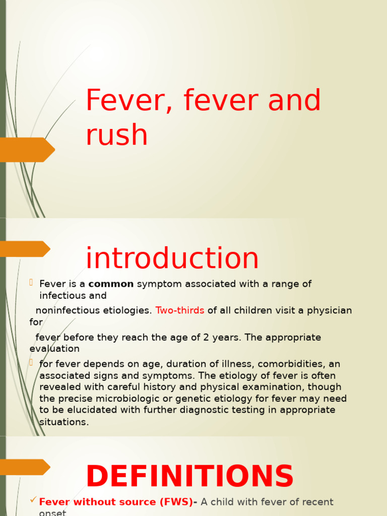Understanding Fever in Children | PDF | Infection | Fever