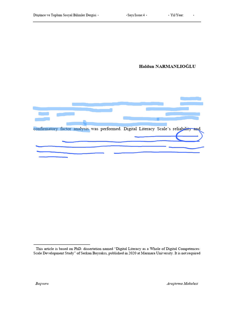 Digital Literacy Scale Development Study | PDF | Cronbach's Alpha ...