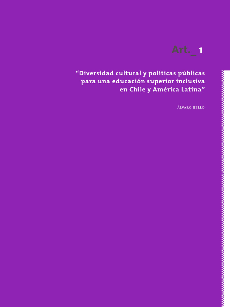 Inclusión de Diversidad Cultural en Educación | PDF | Sociedad ...