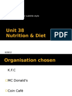 Unit 38 Nutrition & Diet: H.N.D HM (Ca)
