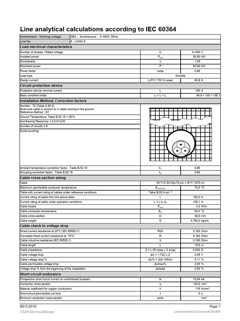 IEC 60364 Electrical Load Calculation | PDF | Power Engineering ...