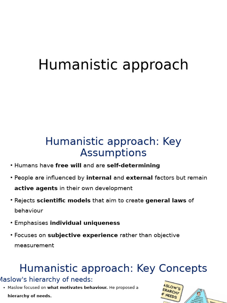 Humanistic Approach | PDF | Self Esteem | Humanistic Psychology