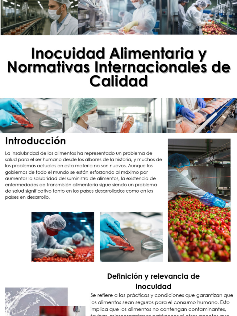 Inocuidad Alimentaria y Normativas Globales | PDF | Seguridad ...