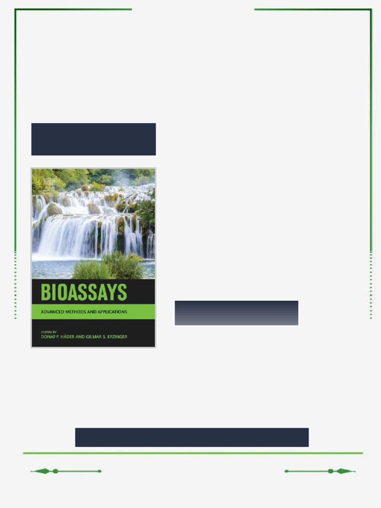 Bioassays: Advanced Methods and Applications 1st Edition Donat Hader ...