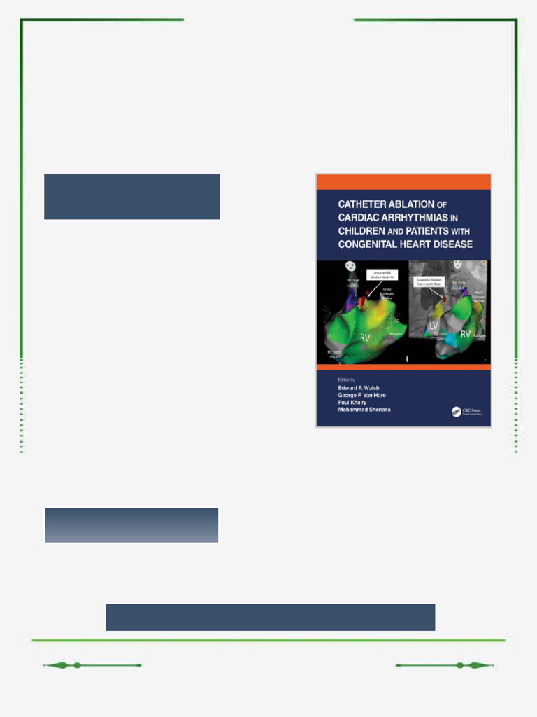 Catheter Ablation of Cardiac Arrhythmias in Children and Patients with ...