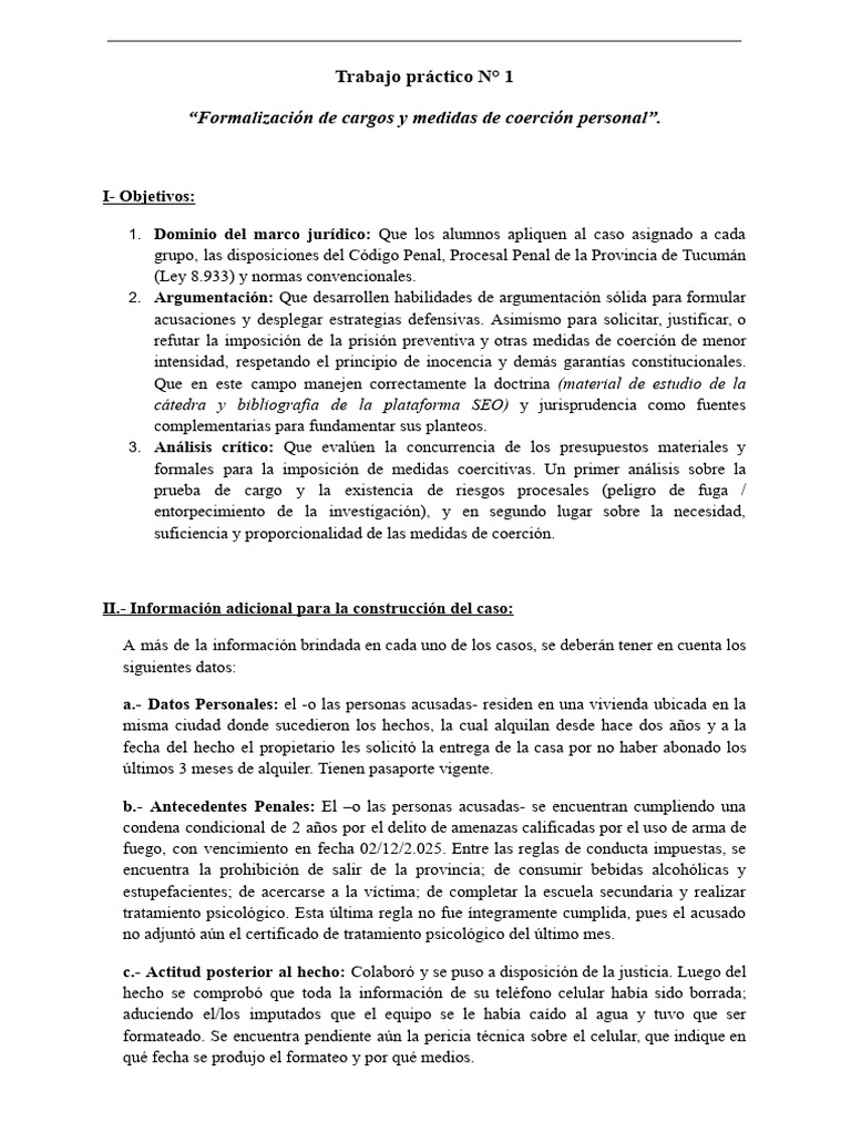 Formalización de Cargos y Coerción Penal | PDF | Castigos | Caso de ley