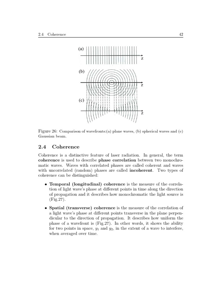 Understanding Laser Coherence Types | PDF | Coherence (Physics ...