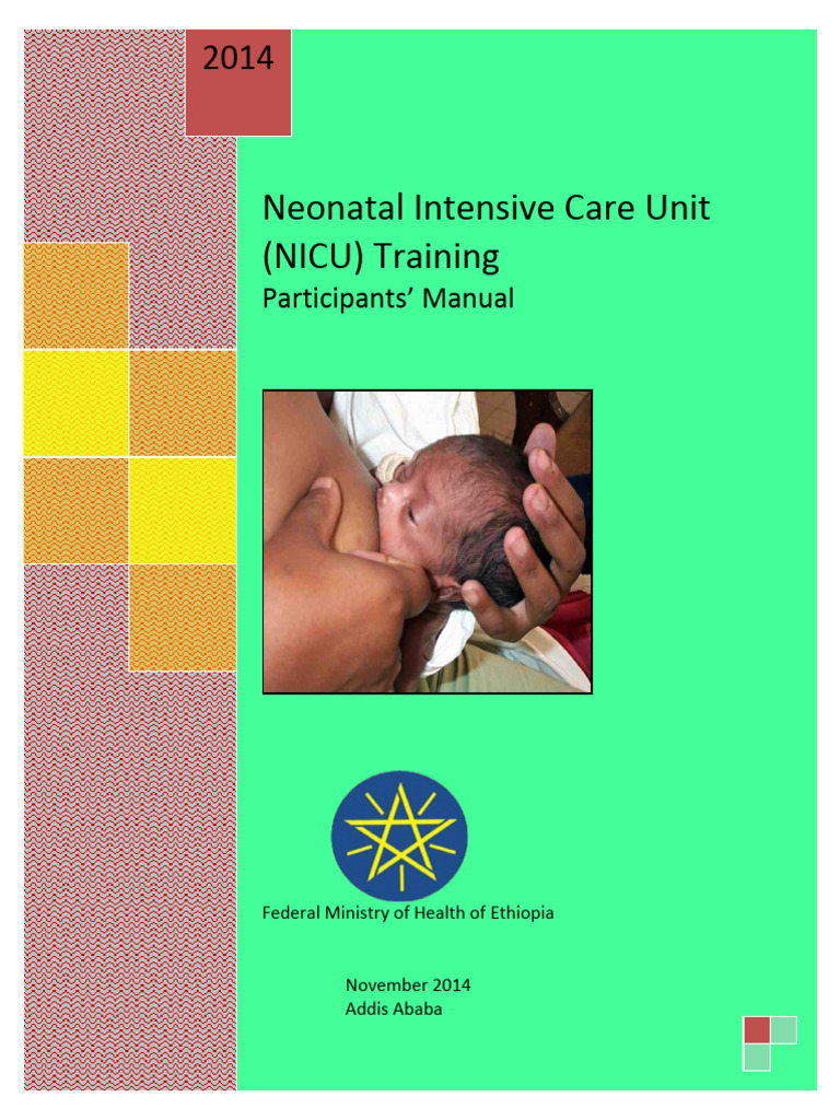 FMOH NICU Manual August 2014 | PDF | Neonatal Intensive Care Unit | Infants