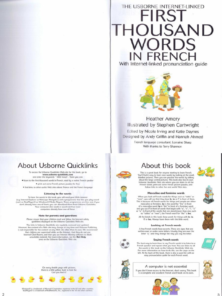 First Thousand Words in French Compress | PDF