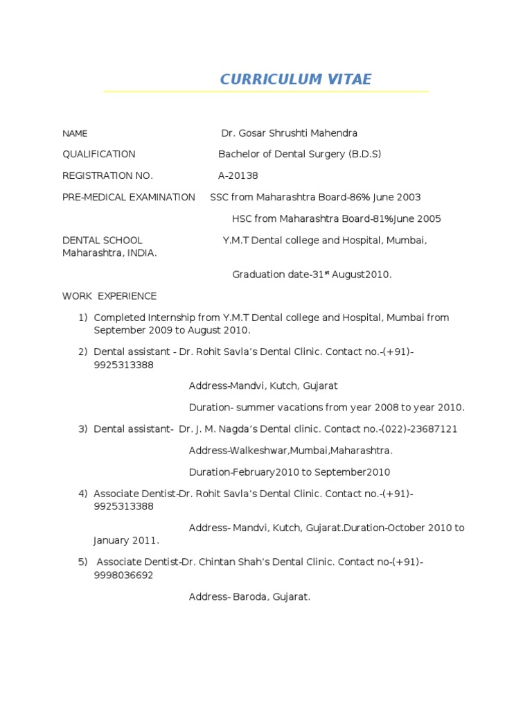 Major name in cv image