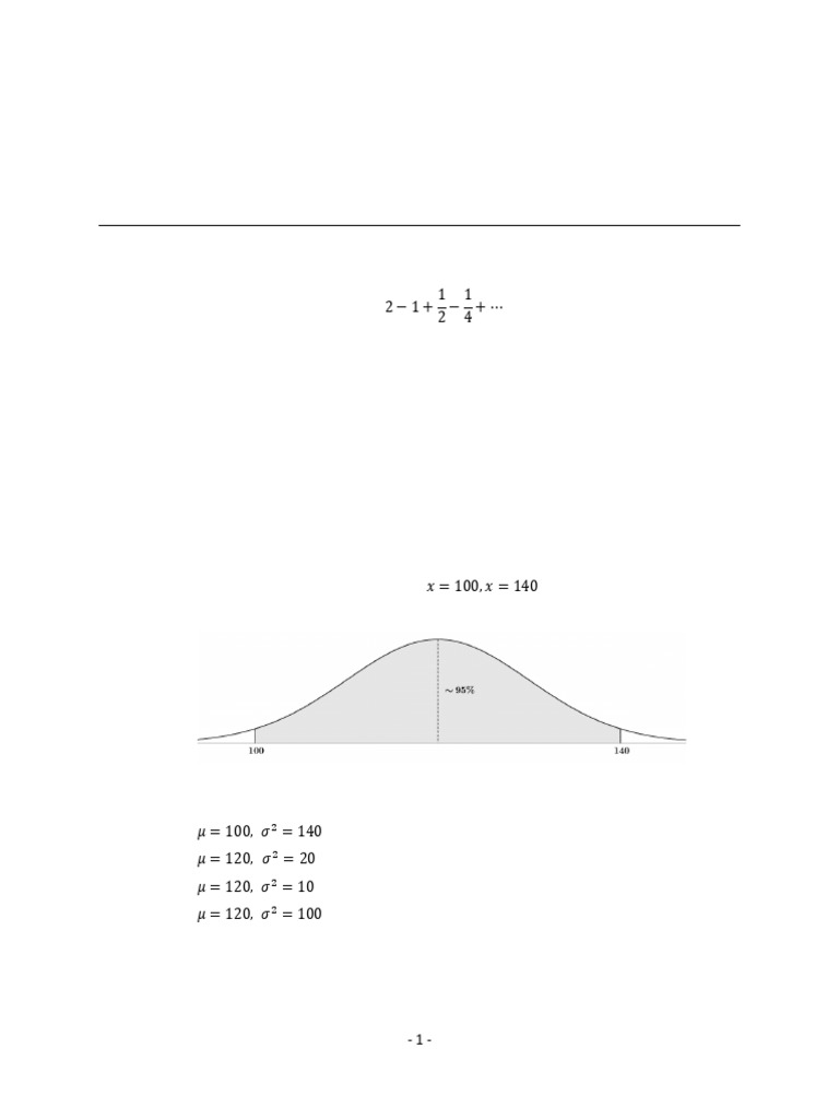Advanced Mathematics Exam Questions | PDF | Normal Distribution ...