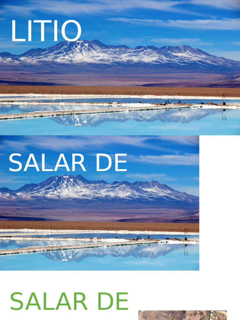 Características del Salar de Atacama y Litio | PDF | Cloruro de potasio ...