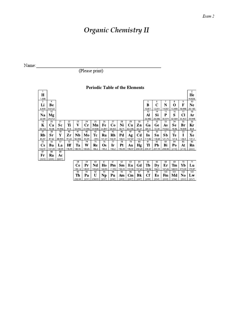 2022 Exam 2 Practice Worksheet | PDF | Amine | Carboxylic Acid