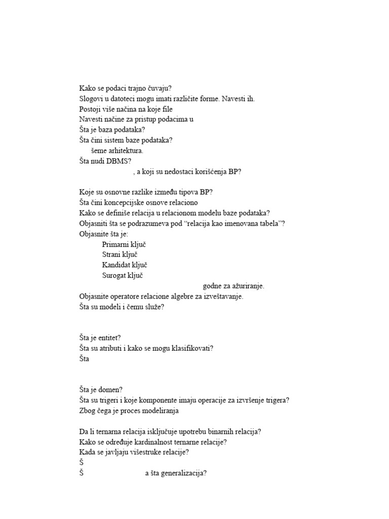 IT350 Ispitna Pitanja | PDF